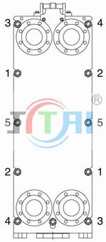 板式换热器螺栓拧紧顺序图